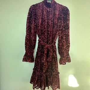 ALEX MARIE - BURGANDY DRESS